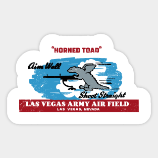 Vintage Las Vegas Army Air Field Gunnery School Sticker